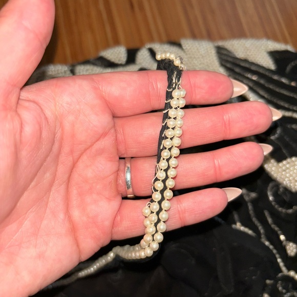 Vintage beaded and sequined silk gown maxi dress - Picture 7 of 10